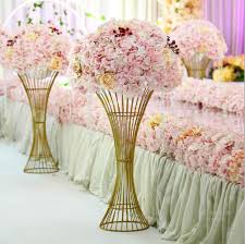 2pcs Large Floor Vases Flowers Vase Column Stand Metal Pillar Road Lead Wedding Centerpieces Rack Event Party Floor Flower Vases Large Floor Vase Floor Vase
