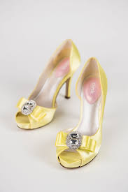 Butter Yellow Wedding Shoes Love Them We Dyed These From The Pink Line This Style Is Called Hot Yellow Wedding Shoes Bridal Shoes Wedding Shoes