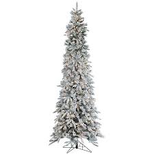 9 Ft Pre Lit Flocked Pencil Pine Christmas Tree Kirklands I love how the flocking it on the lights as well as the branches and keeps them camouflaged in the tree. 9 ft pre lit flocked pencil pine christmas tree