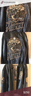 Avirex Twin Dragon Leather Jacket 4xl Leather Jacket Jackets Flight Jacket