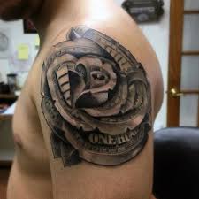 Wörter tattoos daddy tattoos father tattoos sunset tattoos tattoos arm mann tattoo arm family name tattoos family tattoos for men arm tattoos for guys. Black And Grey Money Rose Tattoo On Man Left Shoulder