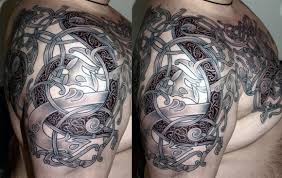 Black celtic viking design magical runic compass in the circle of norse runes and dragons tattoo tapestry home decor. Top 207 Best Viking Tattoo Ideas 2021 Inspiration Guide
