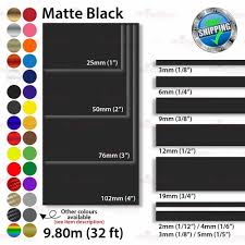 Matt Schwarz Zierstreifen Autoaufkleber Auto Zierlinie Dekorstreifen 2mm 100mm Vinyl Sticker Matte Black Pinstriping