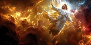 The ascension of jesus christ a radiant heavenly event concept religious  beliefs christianity biblical events ascension of jesus christ spiritual  symbolism | Premium AI-generated image
