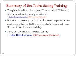 These professionals must be fluent in soft skills for effective communication with the client. Industrial Training Briefing Ppt Download
