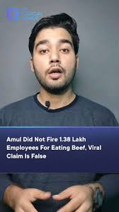 Social media users are sharing posts claiming Anand Seth, owner of #Amul  Milk, has fired 1.38 lakh employees for eating #beef. The Logical Indian  Fact Check team verifies this claim.