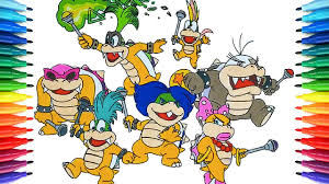 The minotaur lived in the cretan labyrinth, a large and winding maze. How To Draw Super Mario Bros Koopalings 253 Drawing Coloring Pages Videos For Kids Youtube