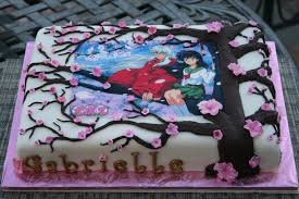 Inuyasha Japanese Anime Cake Children S Birthday Cakes Anime Cake Chocolate Cherry Cake Edible Images