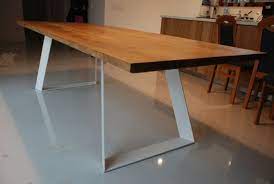 solid oak dining table handmade modern design table a manger en chene table salle a manger table a manger