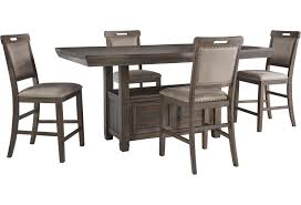 Get it as soon as fri, may 14. Benchcraft Johurst 5 Piece Counter Height Dining Set Wayside Furniture Pub Table And Stool Sets