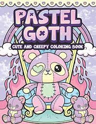 See more ideas about adult coloring pages, coloring pages, adult coloring. Pastel Goth Cute And Creepy Coloring Book Kawaii And Spooky Gothic Satanic Coloring Pages For Adults Pastel Goth Coloring Series Pricepulse