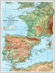 Europe map from geology 1 travelmaps tourismmap europe. Map Of A Physical And Political Map Of France Spain And Portugal From 1916 Showing Country Borders And Capitals Major Cities And Ports Principal Railways And Ferry Routes Across The English Channel As Well As Major Rivers Lakes Coastal Features And