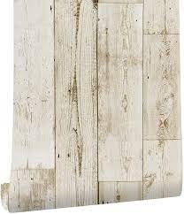 Amazonsmile Self Adhesive Wood Wallpaper Living Room Wall Decoration Wallpaper Modern Diy Desig Wood Wallpaper White Wood Wallpaper Wood Wallpaper Living Room