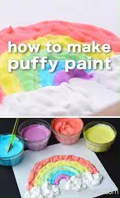 How To Make Puffy Paint Einfache Handarbeiten Fur Kinder Lustige Bastelideen Cooles Basteln Fur Kinder
