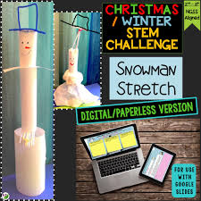 We're going to try and build one that. Snowman Stretch Winter Stem Challenge Paperless Stem Challenges
