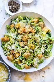Caesar Salad With Garlic Croutons Chicken Caesar Salad Recipe Ceasar Salad Recipe Easy Salad Recipes