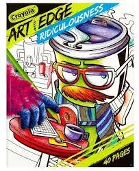 There are tons of great resources for free printable color pages online. Crayola Art With Edge Coloring Book Ridiculousness Crayola Art Coloring Books Meditative Coloring