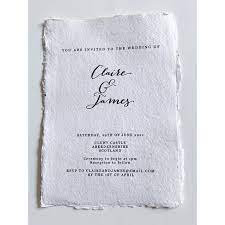 Rustic Cotton Paper Wedding Invitations Etsy Etsy Wedding Invitations Wedding Paper Wedding Invitations