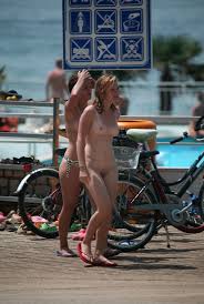 Two big asses in nudist beach candid