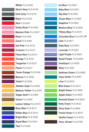 44 Unique Shirt Color Chart