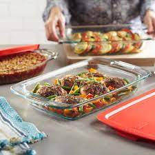 Pyrex Glass Baking Dish Set Food