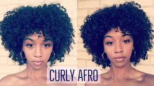 Get rid of excess water using a soft towel (don't rub your hair with. Defined Curly Afro On Natural Hair With Refreshing Fluffing Youtube