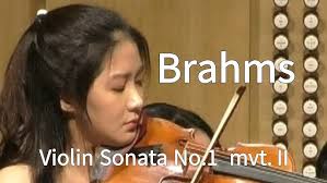 Brahms Sonata for Violin and Piano No.1 in G Major op.78 mvt.ll