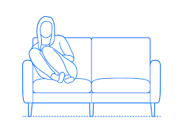 Loveseats Dimensions Drawings Dimensions Com Extend your legs so that they are slightly bent and crossed at the ankles. loveseats dimensions drawings