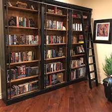 The chatham is beautifully crafted with mindi tops and mahogany bases that accentuate its beauty. Barton 103 Bookcase With Ladder Living Spaces