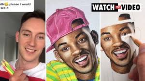 Melbourne artist Nathan McCarron finds TikTok fame with Will Smith Fresh  Prince drawing