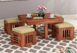The wooden center table is a necessary piece of furniture for a living room. Coffee Center Table Online Buy Latest Designer Coffee Table At Low Prices Wooden Street