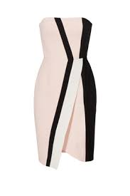 J Mendel Pink Asymmetric Graphic Crepe Dress