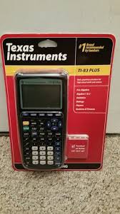 Texas Instruments Ti 83 Plus Graphing Calculator Ti 83 Brand New Factory Sealed Texasinstruments Graphing Calculator Calculator Graphing