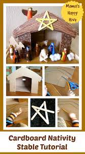 Learn how to do just about everything at ehow. Cardboard Nativity Stable Tutorial Mama S Happy Hive