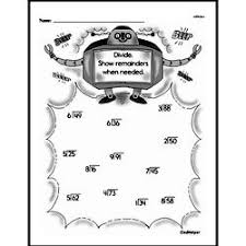 Change divisor and dividend minimum and maximum values to generate long division worksheets. Third Grade Division Worksheets Division With Remainders Edhelper Com