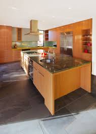 Maison De Chateaubriand Perfectly Lighted Vibrant Interior By Anik Peloquin Modern Kitchen Flooring Modern Kitchen Island Design Kitchen Flooring