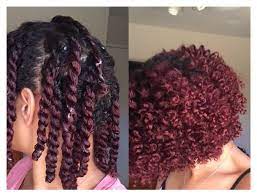 Two Strand Twist Out On Short Medium Length Natural Hair Natural Hair Twist Out Dyed Natural Hair Natural Hair Twists