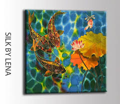 Original Painting Silk Painting Acrylic By Silkbylena On Etsy 495 00 Painting Silk Painting Original Paintings