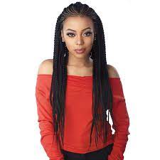 Buy Sensationnel Cloud9 Hand Braided 13x7 Part Swiss Lace Wig Feed In Fulani Cornrow 2 Dark Brown Online In Indonesia B07xg4prpp