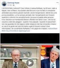 A diciannove anni, vittorio feltri ha collaborato con l'eco di bergamo. Il Giornalista Nuzzi Risponde A Feltri Mio Padre E Napoletano Ha Sempre Pensato Che I Bergamaschi Non Fossero Superiori O Inferiori Ma Persone Di Qualita La Domenica Settimanale