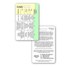 Flacc Pain Scale Vertical Badge Card Accessory For Nurse Paramedic Emt Id Badge Clip Strap Or Reel Pediatric