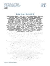 pdf global carbon budget 2019