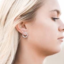 Front facing hoop 2024 earrings