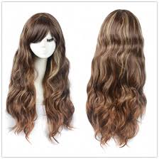 1 did the woman with blonde hair to koji? Selena Gomez Style Women Coffee Brown Long Wavy Curly Blonde Hair Wig Full Wigs Ebay