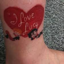 My I Love Lucy Ankle Tattoo Love Tattoos Tattoo You Ankle Tattoo