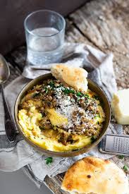 Polenta Mit Linsen Champignon Ragout Rezepte Polenta Cremige Polenta