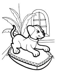 Doggy received a bone as a reward. 30 Free Printable Puppy Coloring Pages