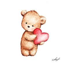 Anna Abramskaya - Gallery 'Illustration' | Teddy bear drawing ...