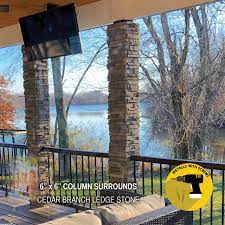 Hello, i'm going to be renovating my rental early next year, and i'm going to add cedar accents to the front of the house(posts on front porch and cedar. P Series 6 X 6 Post Surrounds M Rock Stone Solutions