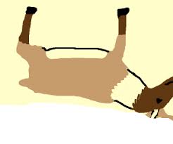 Stick the rein deer upside down. Upside Down Reindeer Drawception